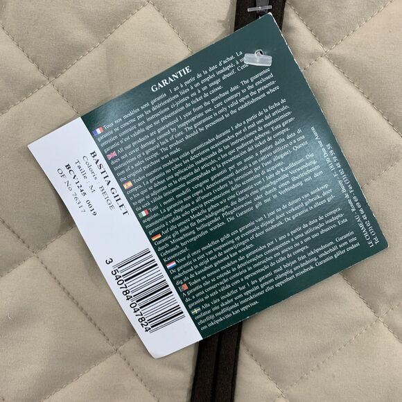 Le Chameau Jacket Womens Medium Beige Quilted Lined Zip Pockets Bastia BCV1425 - Picture 6 of 16